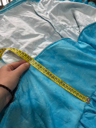 Traje Flamenca Azul Tie Dye perforado