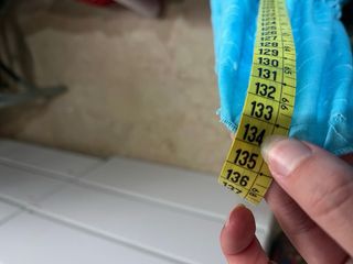 Traje Flamenca Azul Tie Dye perforado