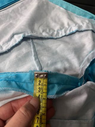 Traje Flamenca Azul Tie Dye perforado