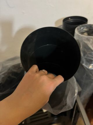 Estufa Boston Panadero Negra/Gris