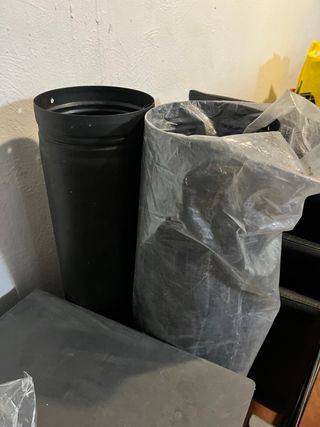 Estufa Boston Panadero Negra/Gris