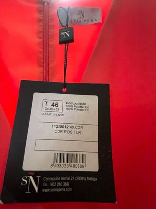 Vestido Fiesta Sonia Peña Rojo