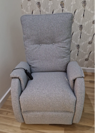 Sillón Relax Gris Tela