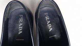 Mocassini Prada Pelle Blu Tg 40.5