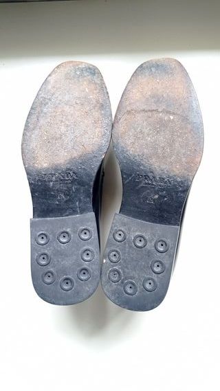 Mocassini Prada Pelle Blu Tg 40.5