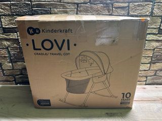 Kinderkraft LOVI 3en1 Cuna mecedora con colchón
