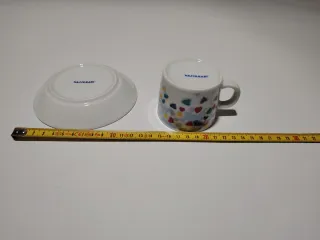 Set 6 tazzine Naj-Oleari cuori multicolor