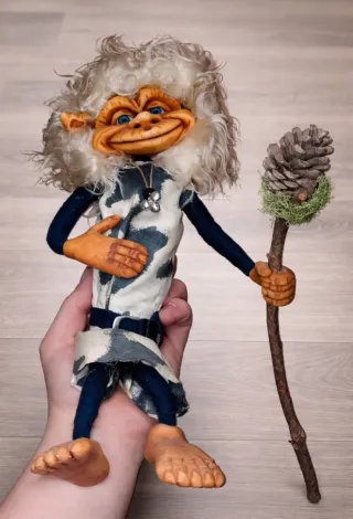 Duende artesanal figura decorativa