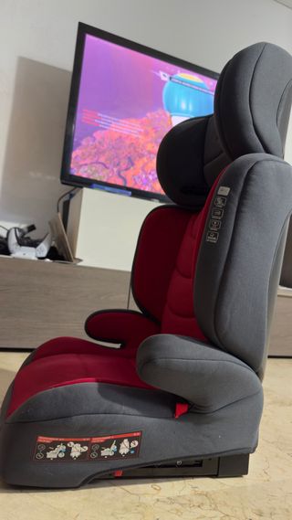 Silla coche Babyauto roja y gris