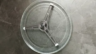 Plato giratorio microondas y soporte