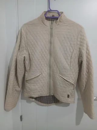 Chaqueta y chaleco Barbour beige y verde