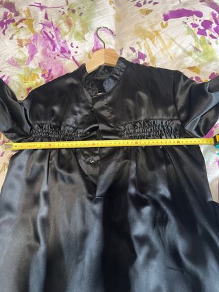 Túnica infantil Semana Santa negra hasta 7 años