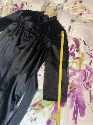 Túnica infantil Semana Santa negra hasta 7 años