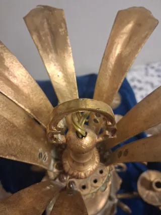 Lámpara de bronce estilo clásico Araña Francesa