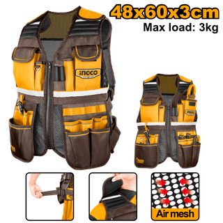 Chaleco Portaherramientas Ingco HTVT09028