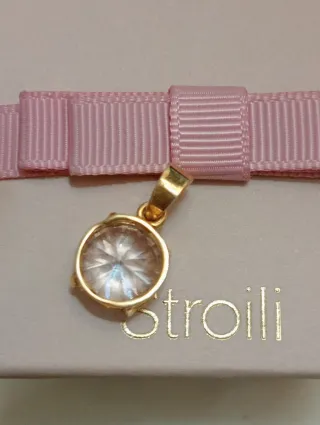 Colgante Chapado Oro con Circonita