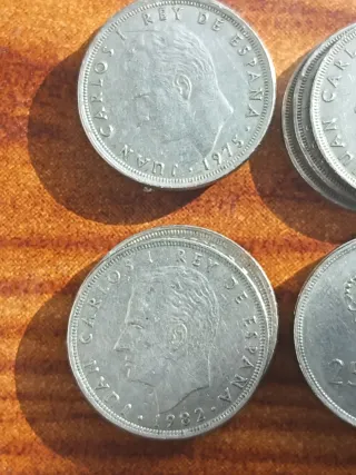 17 Monedas 25 Pesetas Juan Carlos I