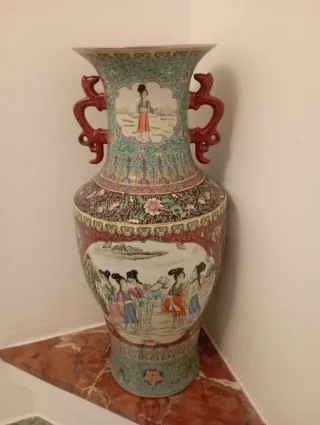 Jarrón Chino Cerámica Grande