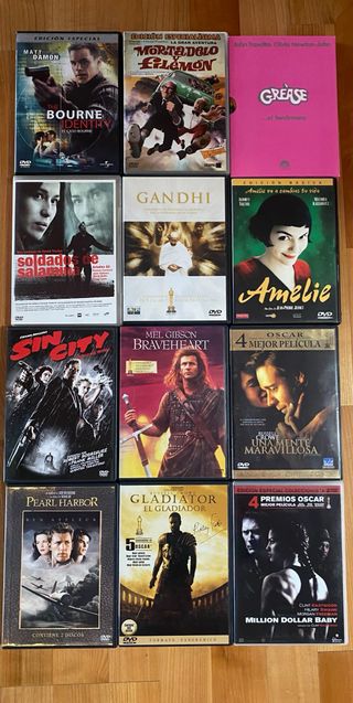 Lote 12 Películas DVD Acción, Comedia, Drama