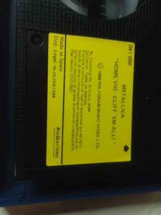 Metallica - Home Vid Cliff 'Em All video betamax