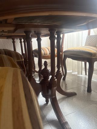 Mesa de salón con 6 sillas