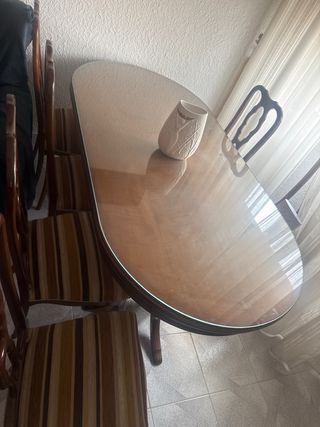 Mesa de salón con 6 sillas