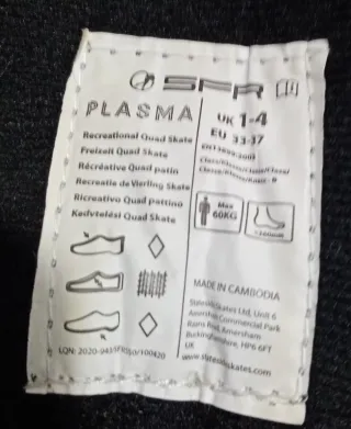 Patines Quad SFR Plasma Talla 33-37