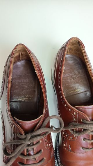 Church's Derby Brogue Pelle Marrone N.39