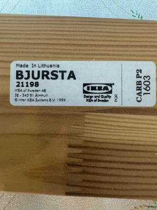 Mesa extensible IKEA blanca