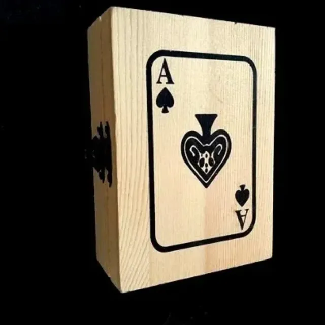 Zippo As De Picas A Doble Cara+Caja Madera Regalo