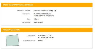 Terreno en venta en Alcàsser