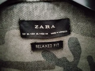 Camicia Zara Mimetica Pesante