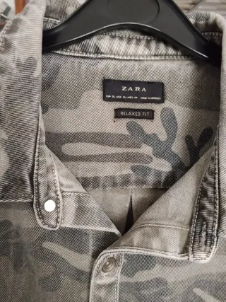Camicia Zara Mimetica Pesante