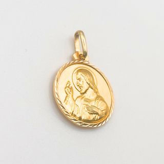 Colgante Medalla Oro 18K, 2.57gr