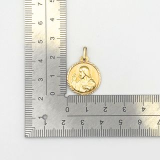 Colgante Medalla Oro 18K, 2.57gr