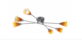 Lámpara de techo moderna cristal y metal