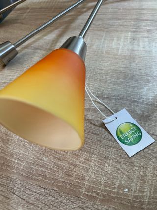 Lámpara de techo moderna cristal y metal