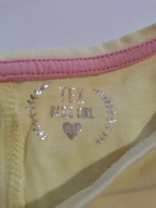 Camiseta niña amarilla "LA CARAVANA" 12 años