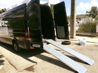 Rampas para carga y descarga en furgonetas