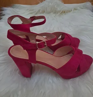 Sandalias fiesta TOP QUEENS fucsia talla 41