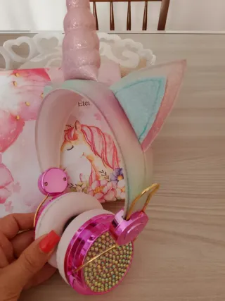 Cuffie Bluetooth Unicorni Rosa
