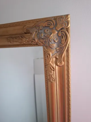 Espejo de madera y cristal