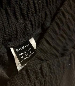 Pantalones anchos Shein negros talla 38