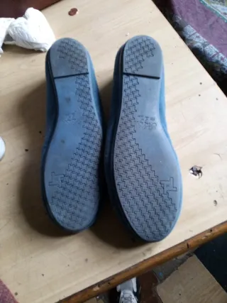 Manoletinas azules talla 38