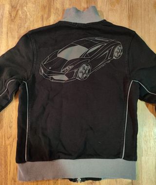Felpa Lamborghini nera bambino XXL