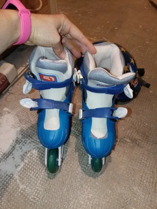 Patines en línea infantiles azules