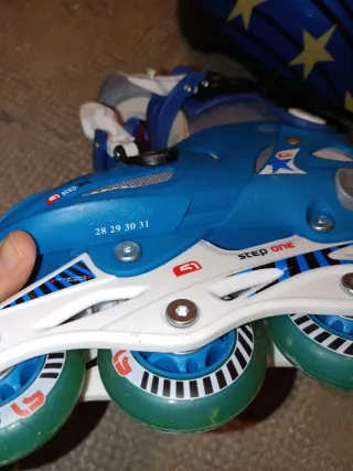 Patines en línea infantiles azules