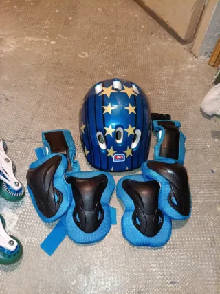 Patines en línea infantiles azules