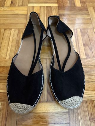 Sandalias Esparto Negro Talla 38