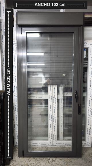 3 Puertas abatible de Aluminio 102 x 235 cm